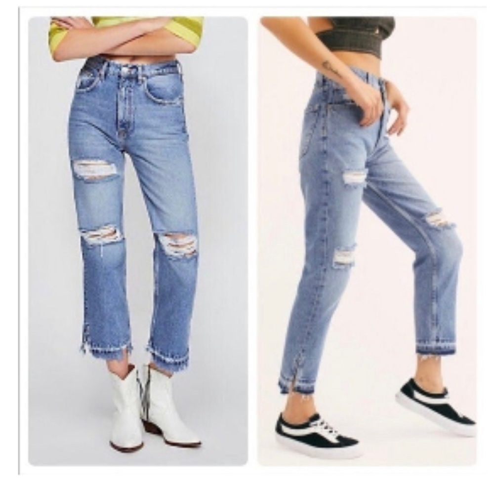 NWT Sz 28. We The Free Yosemite Blue Jeans